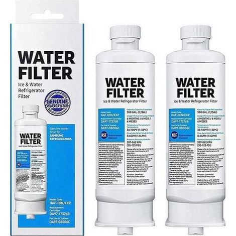Lot de 2 filtres à eau de réfrigérateur de rechange pour Samsung DA97-17376B DA97-08006C HAF-QIN HAF-QIN/EXP (1/5)