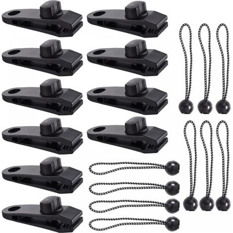 Clip per teloni da tenda, 20 pezzi, clip per teloni, clip per teloni resistenti, clip per teloni per verande, clip a bocca di coccodrillo per tende, teloni, verande, caravan (1/4)