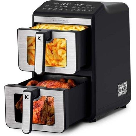 Kitchencook - Airflow 11 - Double Friteuse à Air Verticale 11l - 7 Programmes (1/5)
