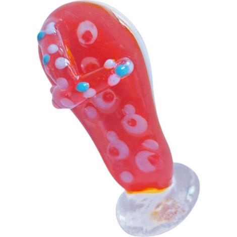 Adornos para coche con forma de zapatilla de cristal, pieza de arte - Rojo (1/2)