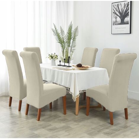 Housse pour fauteuil incliné XXL crème velours ECR (1/5)