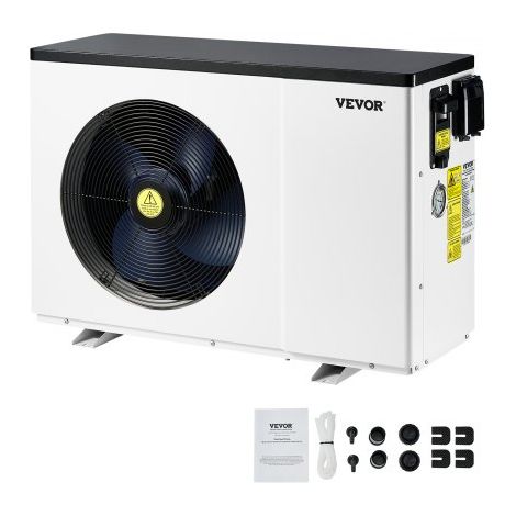 Pompe à chaleur pour piscine, capacité de chauffage 2,51-11,38 kW, chauffage électrique de piscine à fréquence variable à économie d'énergie pour piscines hors sol 25 à 50 m³, AC220-240 V 50 Hz (1/3)