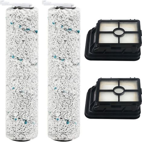 Accessoires pour aspirateur Bissell 2554A/2765Z/2767Z Multi-Surface All in One, 2 filtres de rechange et 2 rouleaux de brosse multi-surfaces (1/5)