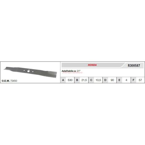 Lama HONDA trattorino tagliaerba rasaerba tosaerba 21" R300587