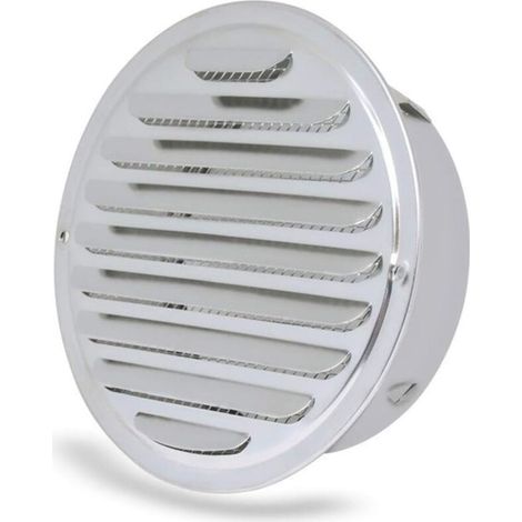 Grille d\'aération - ronde Grille d’aération,Acier Inoxydable Grille D\'aération Trou,Ventilation avec Filet, Rond Grille d\'aération de Tuyau d\'échappement，ø 100 mm (1/5)