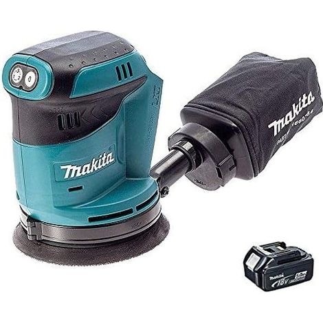 Makita DBO180Z 18v LXT 125mm Lithium Ion Random Orbital Sander Polisher + BL1850 (1/5)
