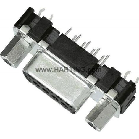 Connecteur d-sub Harting - 09 66 251 6513 - D-SUB Buchsenleiste 180-deg Polzahl: 15 Löten 1St.