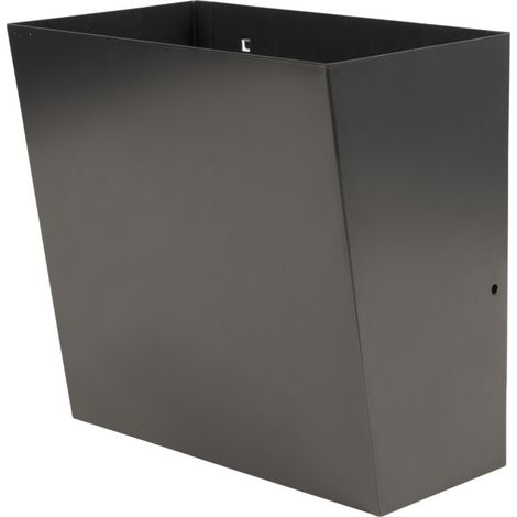 STIER Corbeille à papier pour servante d'atelier STIER vide, anthracite, 302 x 302 x 150 mm, accessoires servante d'atelier, corbeille murale (1/5)