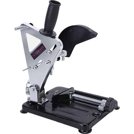Stabile Stahl-Montagehalterung für Winkelschleifer, kompatibel mit 100 mm und 125 mm Modellen, präzise und robust. (1/5)