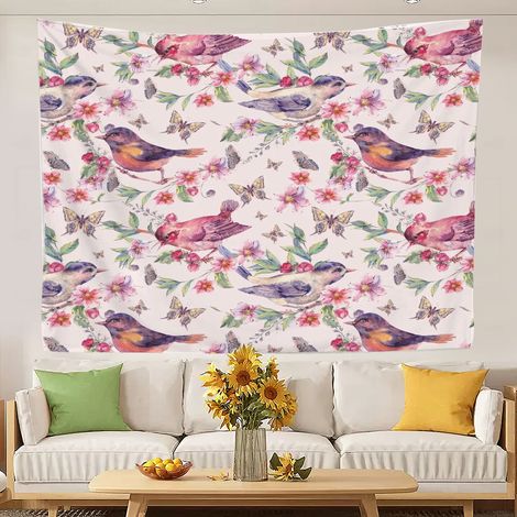 Tapisserie universitaire, nappes de plage aux couleurs vives pour chambre de femme ou adolescente 100x75cm (1/5)