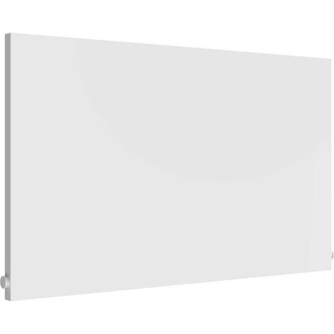 Reina Slimline Horizontal Designer Radiator 600mm H x 1000mm W Textured Matt White (1/5)
