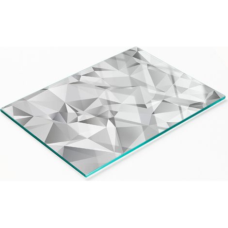 Planche à découper en verre trempé résistant et élégant avec motif 3D 80 x 52 cm (1/5)