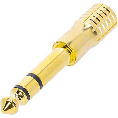 Adattatore Jack 6,3 Maschio St A Jack 3,5 Femmina St Oro Adam K4amf3jm3gold (1/2)