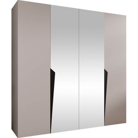 Armoire Hartford 610, Cachemire, 202x200x52cm, Portes d'armoire: Avec des charnières, Nombre d'étagères: 0 (1/5)