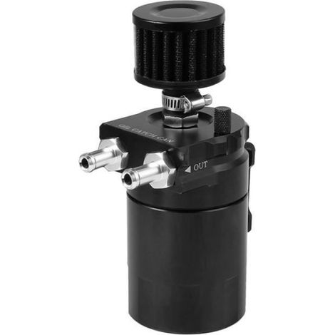 Réservoir en Aluminium Bidon d'huile Filtre 0.3L Filtre de reniflard Réservoir cylindrique peut avec poignée (1/3)