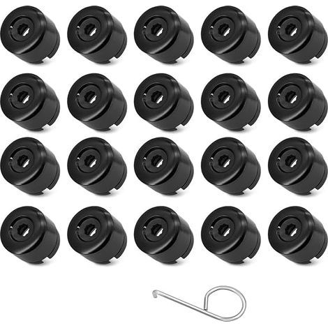 Wheel Nut Caps in Black with Tool for Touareg T77 (1/5)