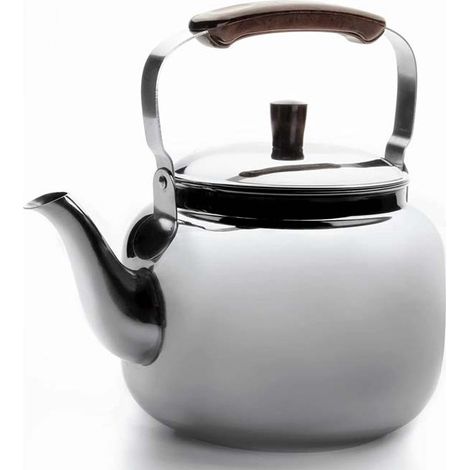 Bouilloire en acier inoxydable Lacor avec poignée pliante - 1 litre