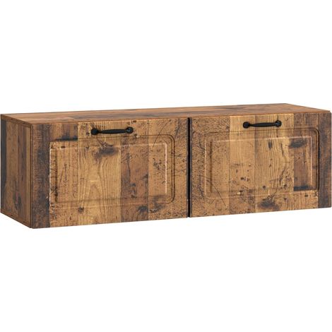 Maison Exclusive - Meuble TV mural Bois ancien 98 x 31 x 30 cm Bois d'ingénierie (1/5)
