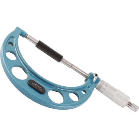 Micromètre d'extérieur en acier inoxydable, outil de mesure d'épaisseur de haute précision avec clé, 0,01 mm, 75-100 mm (1/5)
