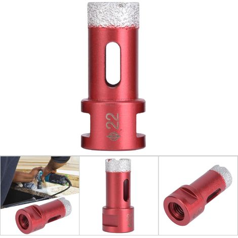 Scie cloche diamant M14 pour meuleuse angulaire marbre carrelage céramique 22 mm (1/5)