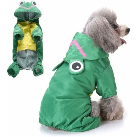 QORVA-Imperméable canard mignon pour petits chiens (Vert S)-Fei Yu