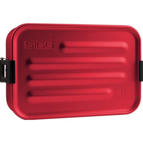 Sigg Metal Box Plus S Red Lunchbox 0.8 L, Moderno e Pratico Portavivande Portatile, Pratico e Robusto Porta Pranzo in Alluminio con Parete Divisoria (1/5)