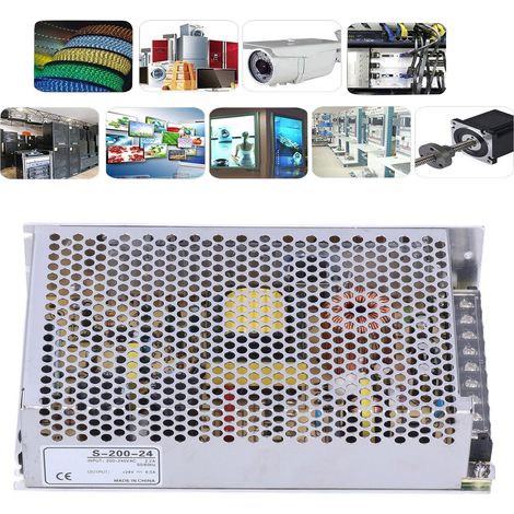 Alimentation à découpage BERM/Belme pour caméra de surveillance, adaptateur secteur 200 W CC, 240 V CA - 200-24 (1/5)