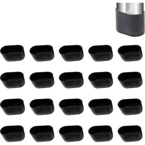 Patins Ovale de Pieds de Chaise, Protection pour Pieds de Chaise, Dimensions 30x15mm, Ensemble de 20 Pièces, Antidérapants et Anti-Bruit, Idéal pour Meubles de Bureau et de Jardin (1/5)