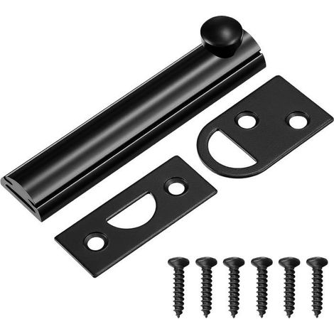 Loquet coulissant de porte de 7,6 cm très résistant pour surface coulissante dissimulée - Loquet de porte française (1/5)