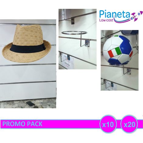 Ganci per pannelli dogati per esposizione palloni o cappelli x1 (1/4)