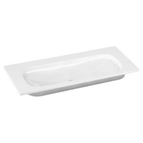 Lavabo en céramique ROYAL UNIVERSE 1005 x 16 x 495 mm sans trou pour robinet, sans trop-plein blanc KEUCO