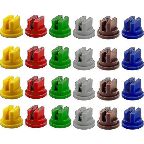 24pcs 110 Degree Spray Nozzles Plastic Fan Shape Spray Nozzles for Agriculture Forestry (1/5)
