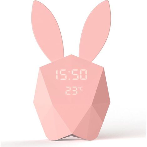 Sveglia intelligente e connessa con rilevatore di movimento - Luce notturna dal design portatile - Rosa (1/5)