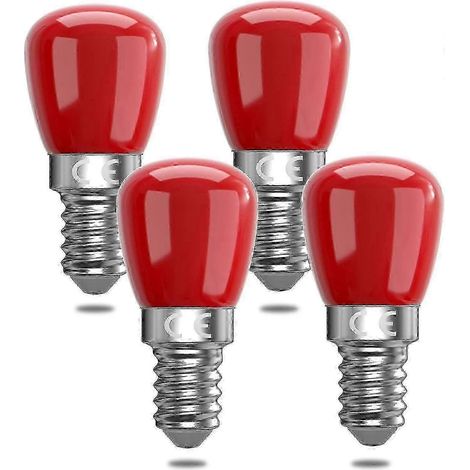 Filiyano-Ampoules LED rouges E14 3W, ampoules décoratives rouges E14, équivalent à 25W, idéales pour l'éclairage d'ambiance, Halloween, Noël [classe (1/5)