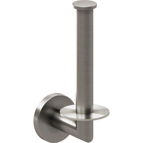 COSMIC Toilet roll holder, Brushed stainless steel, ARCHITECT S+ Collection