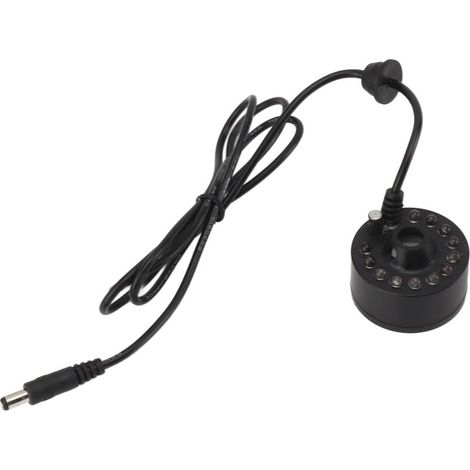 Mist Maker 12LED Beads Colorful DC 5V Interface Waterproof Ultrasound Water Fountain Fogger for Pond Halloween Party (1/5)