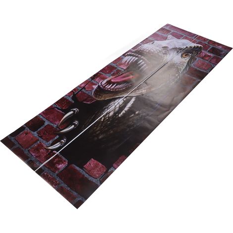 Lot de 2 autocollants de porte 3D auto-adhésifs, texture givrée concave et convexe, motif dinosaure, imperméables, pour la maison ou le bureau. (1/5)