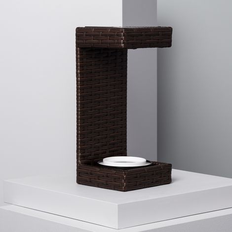 Lámpara de Mesa Exterior Solar LED Agra Marrón oscuro (1/5)