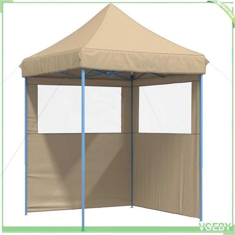 Tente de fête - FAF EICY - Pop-up pliable - Beige - 200 x 200 x 306 cm - Tissu Oxford (1/5)