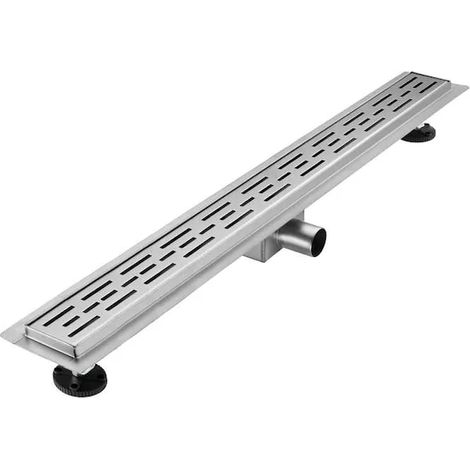 Caniveau de douche, BZ8501, dimensions 850 mm x 70 mm, acier inoxydable, finition chrome argenté (1/5)