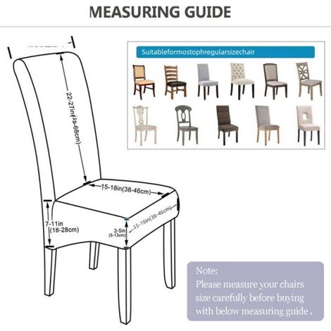 Housse de chaise extensible en jacquard diamant, imperméable, extensible, monobloc, pour banquet, hôtel (gris clair) (1/4)