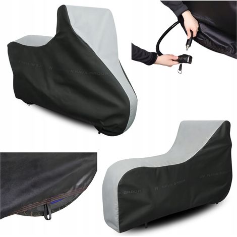 Funda para motocicleta 2XL 265x135 Lona impermeable Motor UV Multi PAS (1/5)