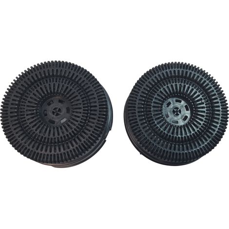 Ersatzteil - Lot de 2 filtres à charbon typ - - INDESIT, ARISTON HOTPOINT, WHIRLPOOL, SAUTER, BRANDT, IGNIS, BAUKNECHT, DE DIETRICH, IKEA, ELICA, BOSCH, SIEMENS, NEFF, AEG, PRIVILEG (1/2)
