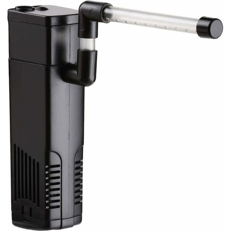 Filtre interne aquarium 200L/H pompe à eau immergée, filtre submersible pour aquarium eau douce jusqu'à 40L, 3W puissance silencieuse (1/5)