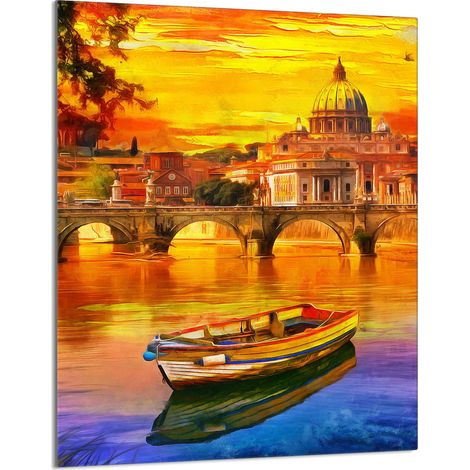 TAGLIERE IN VETRO 40x52 Barca (1/5)