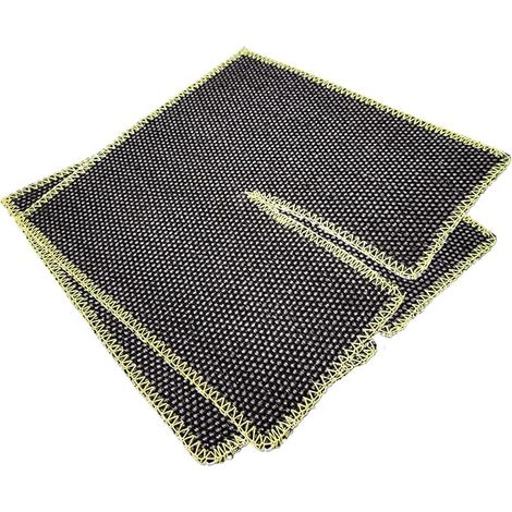 Tapis de soudage pour plombiers - Tapis de brasage - Design enveloppant autour du tuyau pour isolation thermique - Ignifuge - Protection de soudage - 25 x 25 cm (1/4)