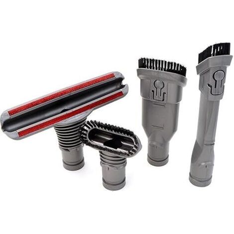 Kit d'accessoires 4-en-1 Ninthseason pour aspirateurs balais Dyson - Compatible DC08 DC24 DC25 DC33 DC35 DC39 DC44 DC45 DC48 DC58 DC59 DC62 DC65 V6 - Brosse pour saletés tenaces, poussières, matelas e (1/5)