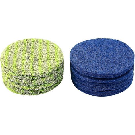 Balai-serpillère électrique sans fil AURA - Lingettes rotatives incluses : 8 lingettes en microfibre et 8 articulations pour une utilisation en intérieur (16 cm) (1/5)