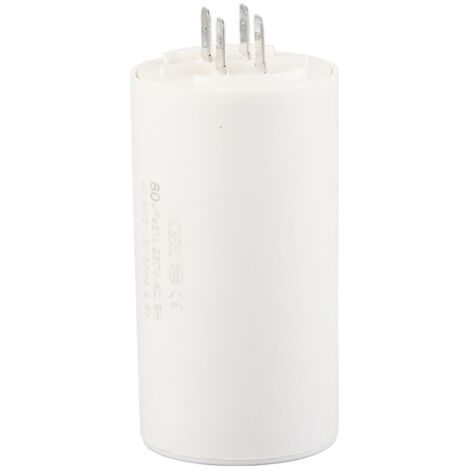 Condensateur de démarrage cylindrique CBB60, 250 V CA, 80 µF, 50/60 Hz, pour pompe à moteur