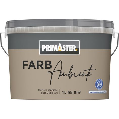 Primaster Farbambiente Wandfarbe matt nougat 1 L Innen (1/2)